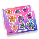 2 Postcard Sticker - Promo