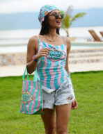 Vestido de baño entero - Panama Beach Club turquesa - Image 4