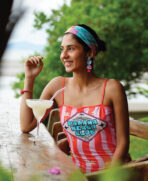 Vestido de baño entero - Panama Beach Club naranja - Image 4