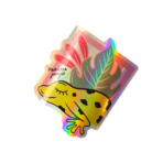 Sticker holográfico - Rana Dorada