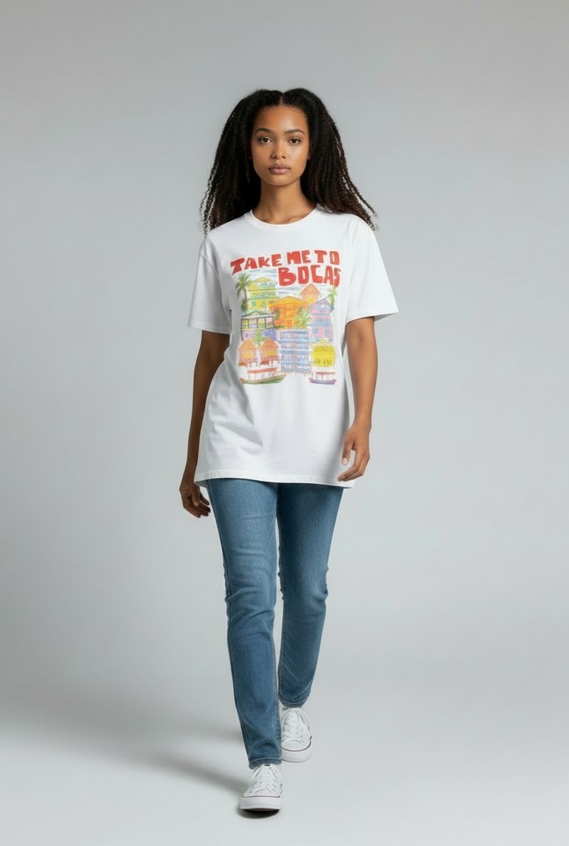 Photoroom_20260520_185501 T-shirt Take me to Bocas - Oversize - Image 1